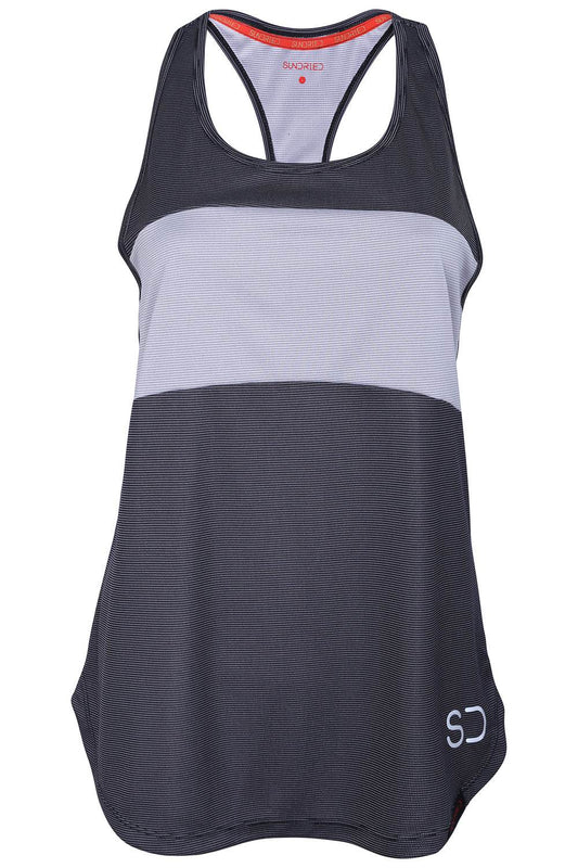 Sundried Piz Fora Women's Recycled Training Vest Vest XS Dark Grey SD0054 XS Black Activewear