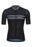 Sundried Pro Men's Black Short Sleeve Cycle Jersey Short Sleeve Jersey L Black SD0501 L Black Activewear