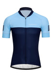 Sundried Retro Men's Short Sleeve Training Cycle Jersey Short Sleeve Jersey L Blue SD0465 L Blue Activewear