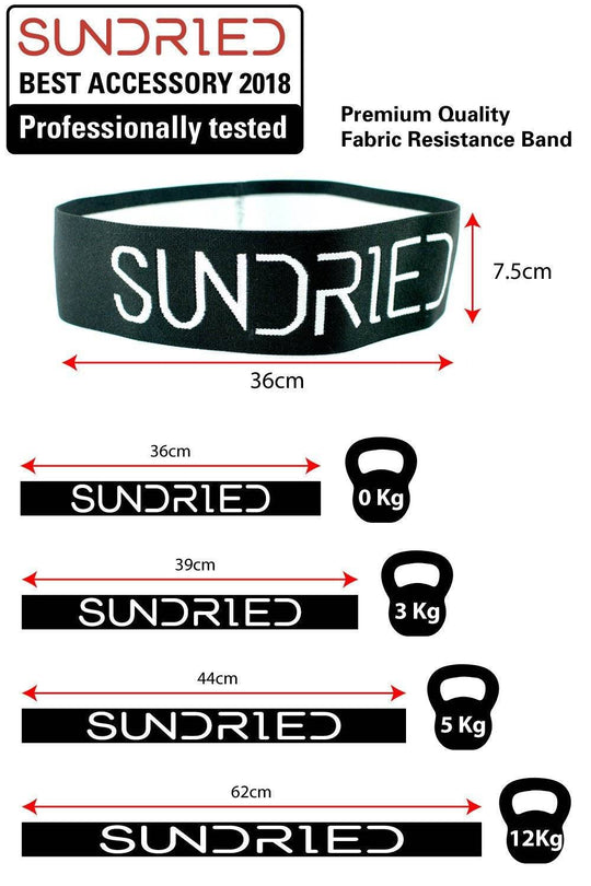 Sundried Stretch Fabric Non-Slip Resistance Band Accessories Activewear