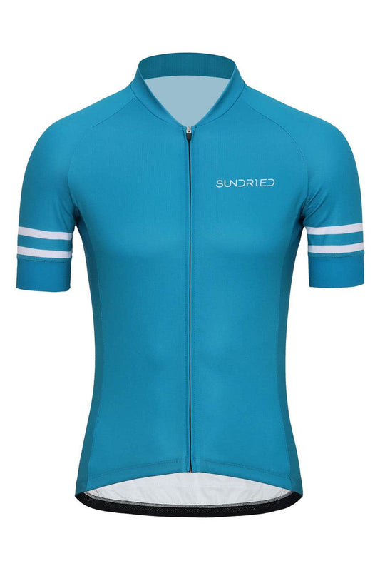 Sundried Turquoise Men's Short Sleeve Cycle Jersey Short Sleeve Jersey L Turquoise SD0485 L Turquoise Activewear