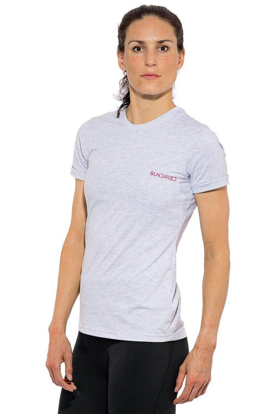 Sundried Whitney Women's Rolled Sleeve Cotton T-Shirt Activewear