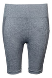 Sundried Women's Seamless Cycling Shorts Shorts L Grey SD0361 L Grey Activewear