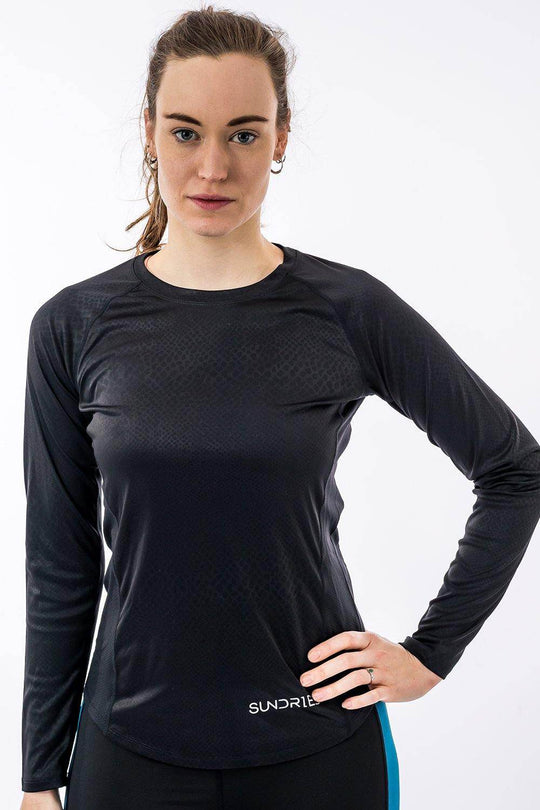 Sundried Eclipse Women's Long Sleeve Baselayer Training Top Baselayer Activewear